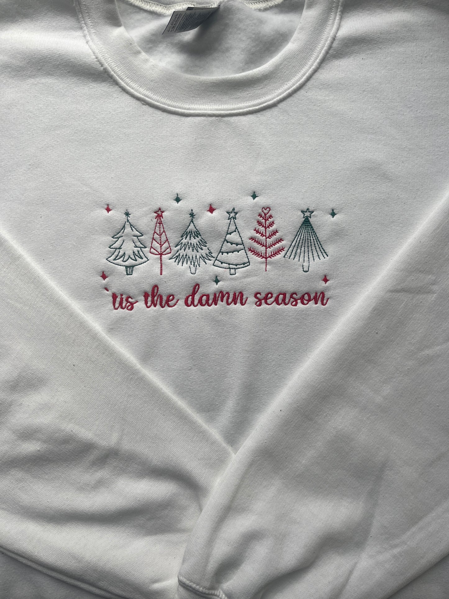 ´tis the damn season, swiftmas, Embroidered sweatshirt