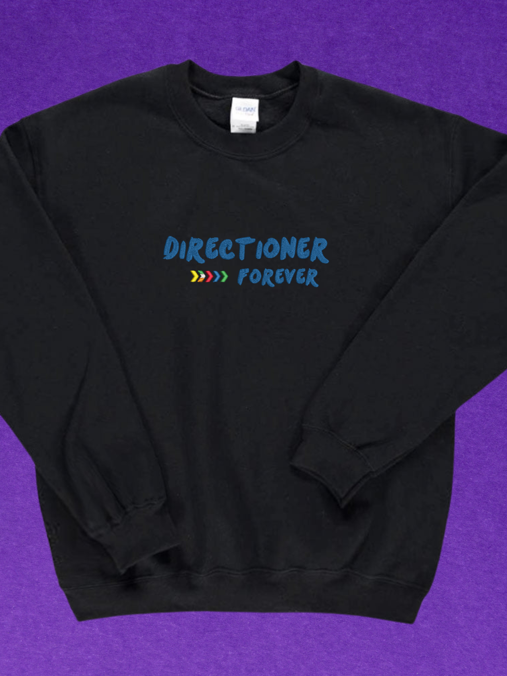 Directioner Forever, One Direction Embroidered Crewneck Sweatshirt