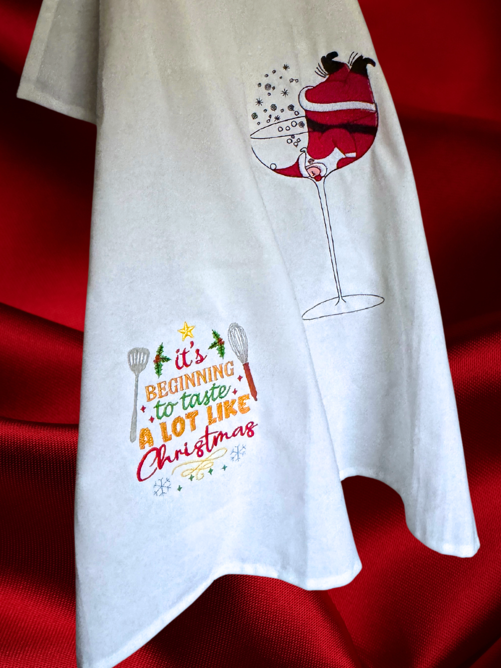 It's beginning to taste a lot like christmas, Tea Towel