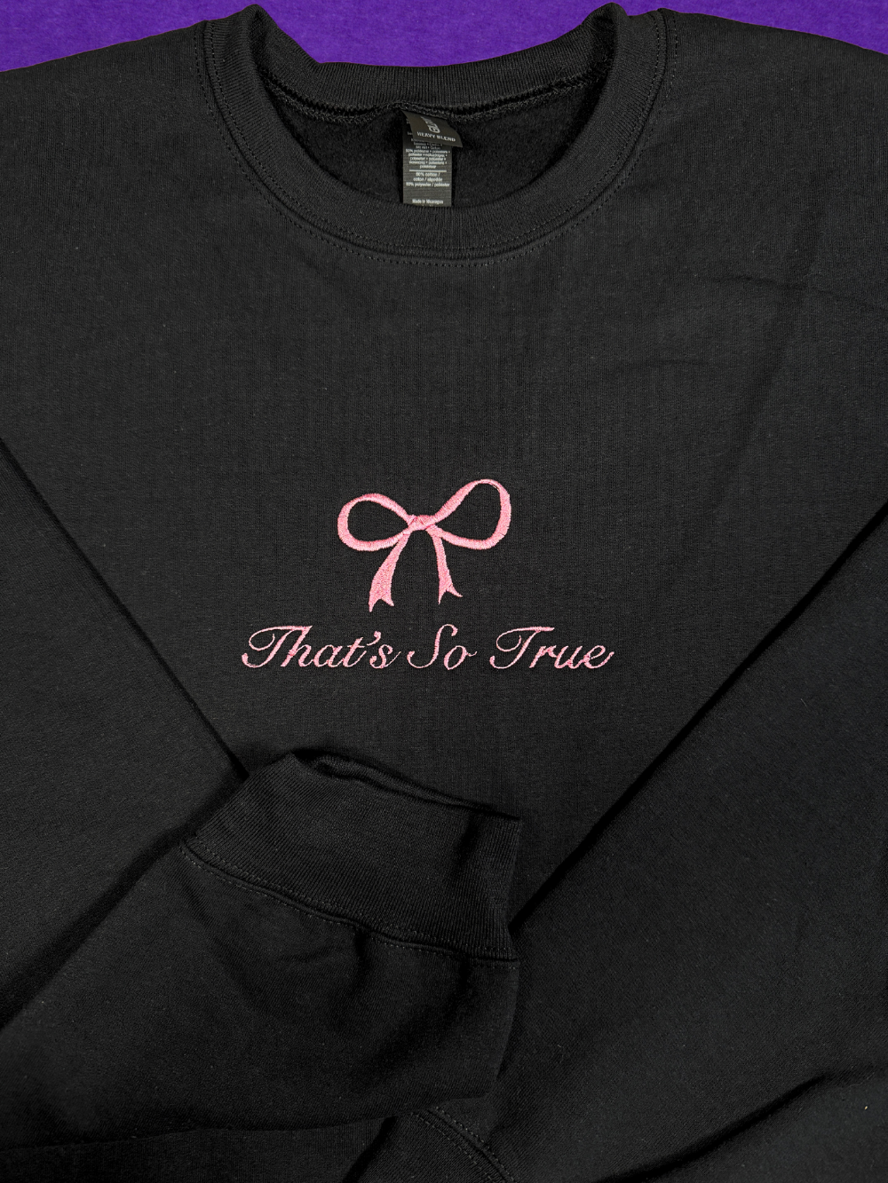 That's So True, Gracie Abrams, embroidered Crewneck Sweatshirt