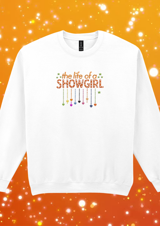 The Life of a Showgirl - Embroidered Crewneck Sweatshirt