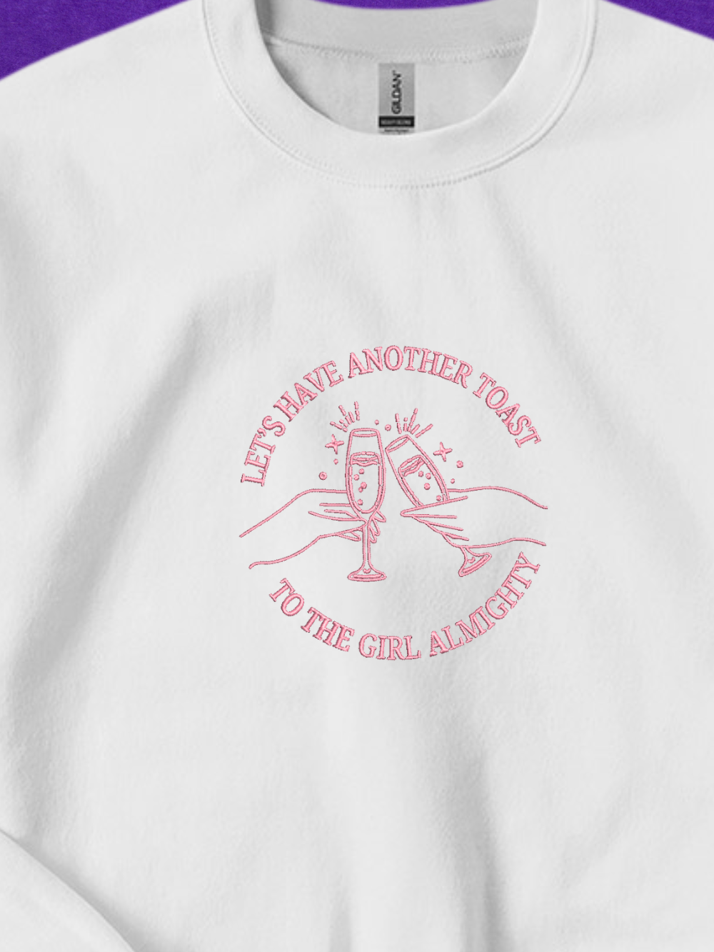 Girl Almighty, One Direction Embroidered Crewneck Sweatshirt