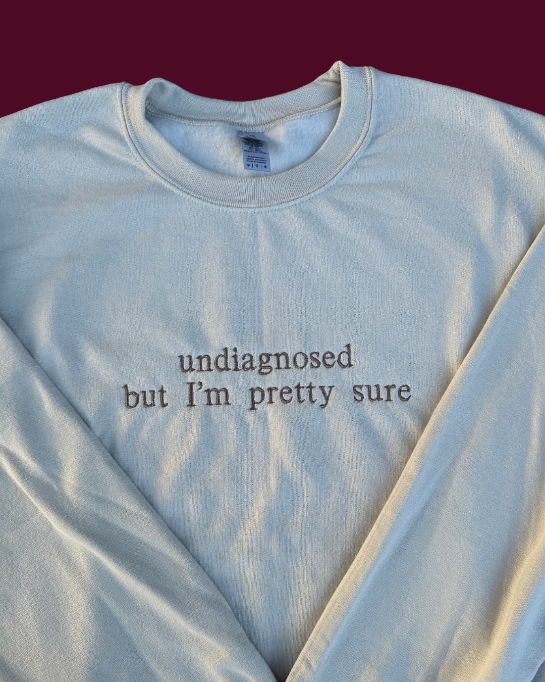 Undiagnosed but I'm pretty sure, Embroidered sweatshirt