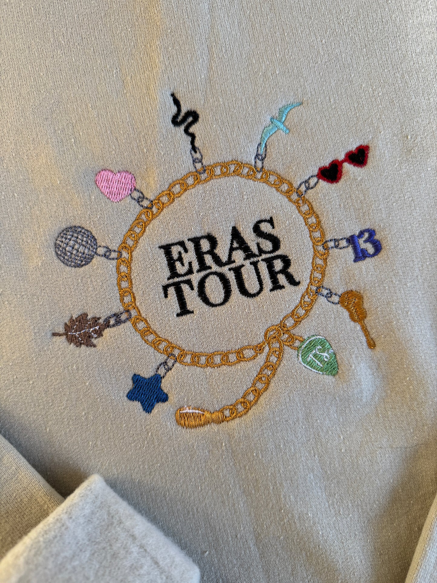 Eras Tour bracelet - embroidred sweatshirt