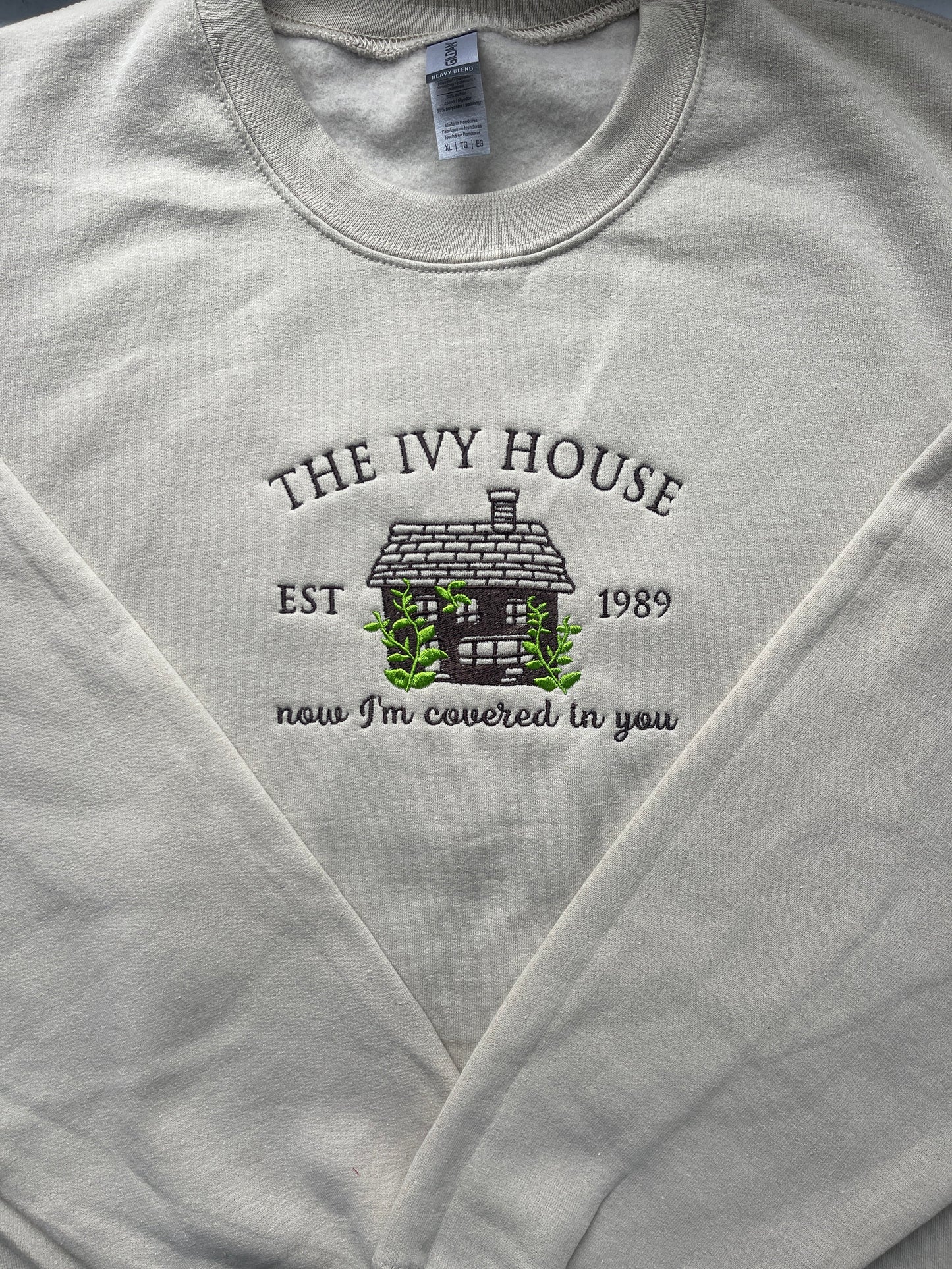 Too good to go!  - The Ivy House, EMBROIDERED , Crewneck Sweatshirt