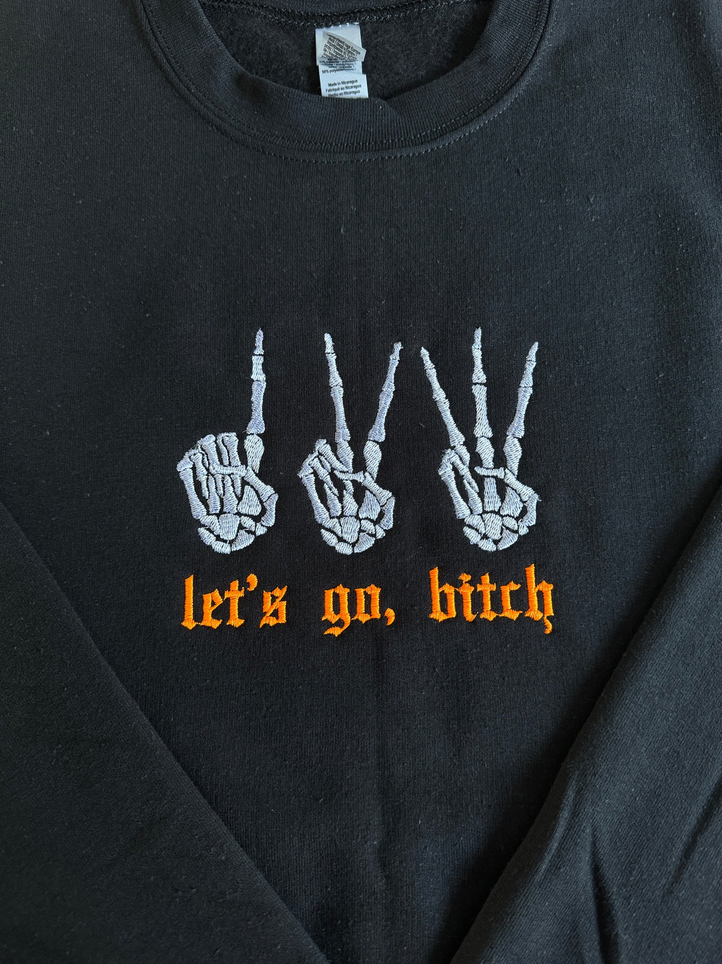 1, 2, 3 let's go, bitch - Halloween Swiftie crewneck