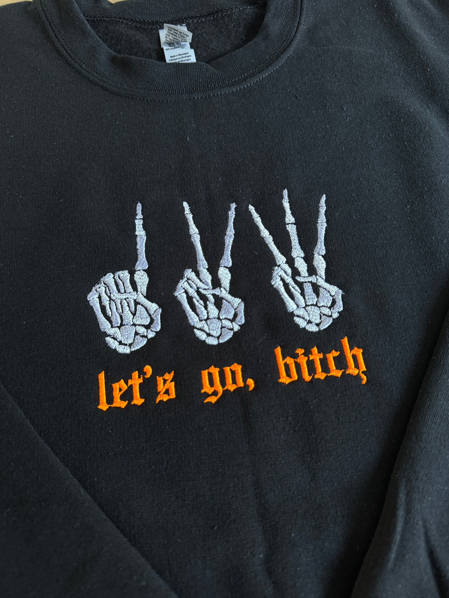 1, 2, 3 let's go, bitch - Halloween Swiftie crewneck