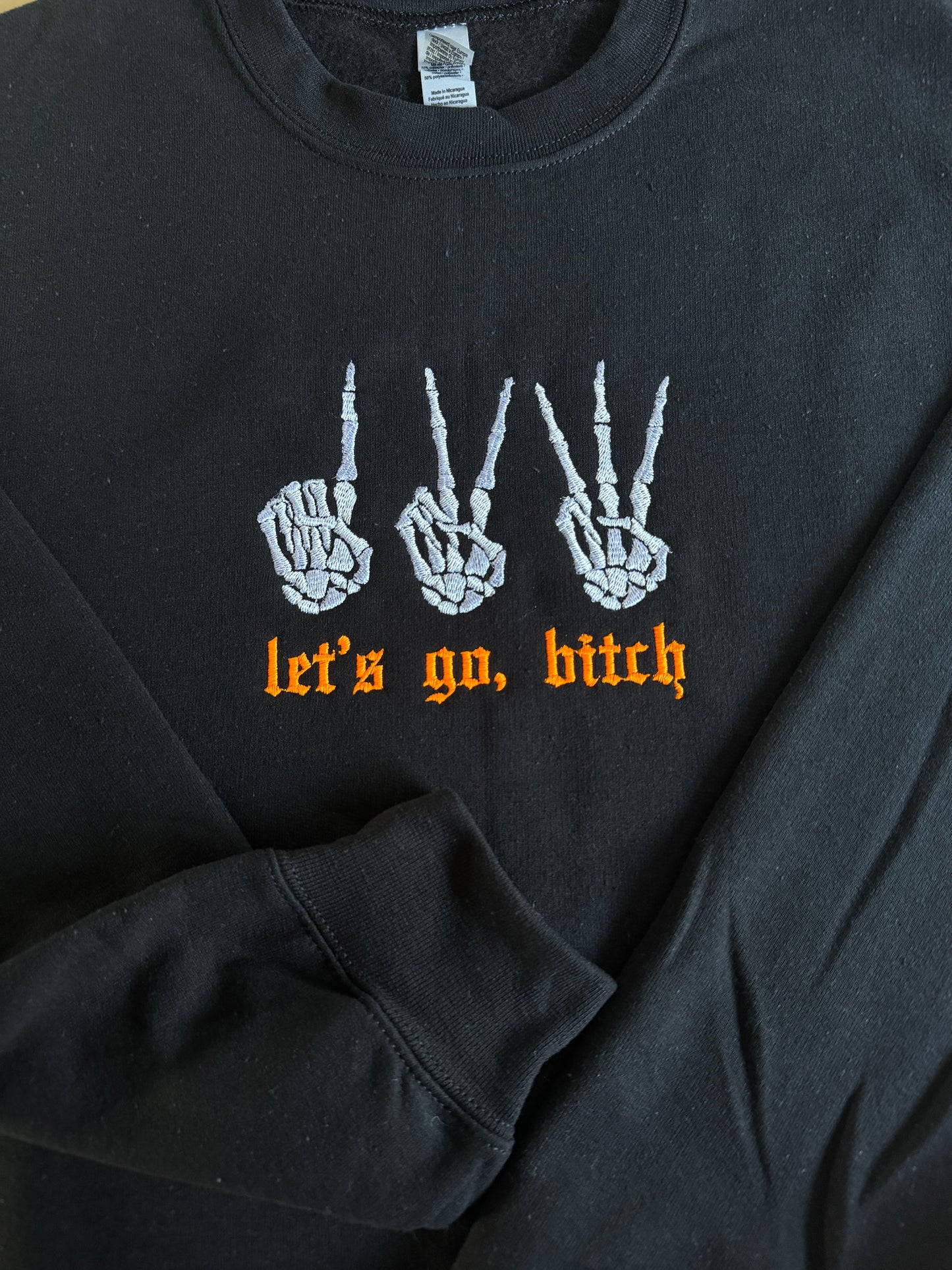 1, 2, 3 let's go, bitch - Halloween Swiftie crewneck