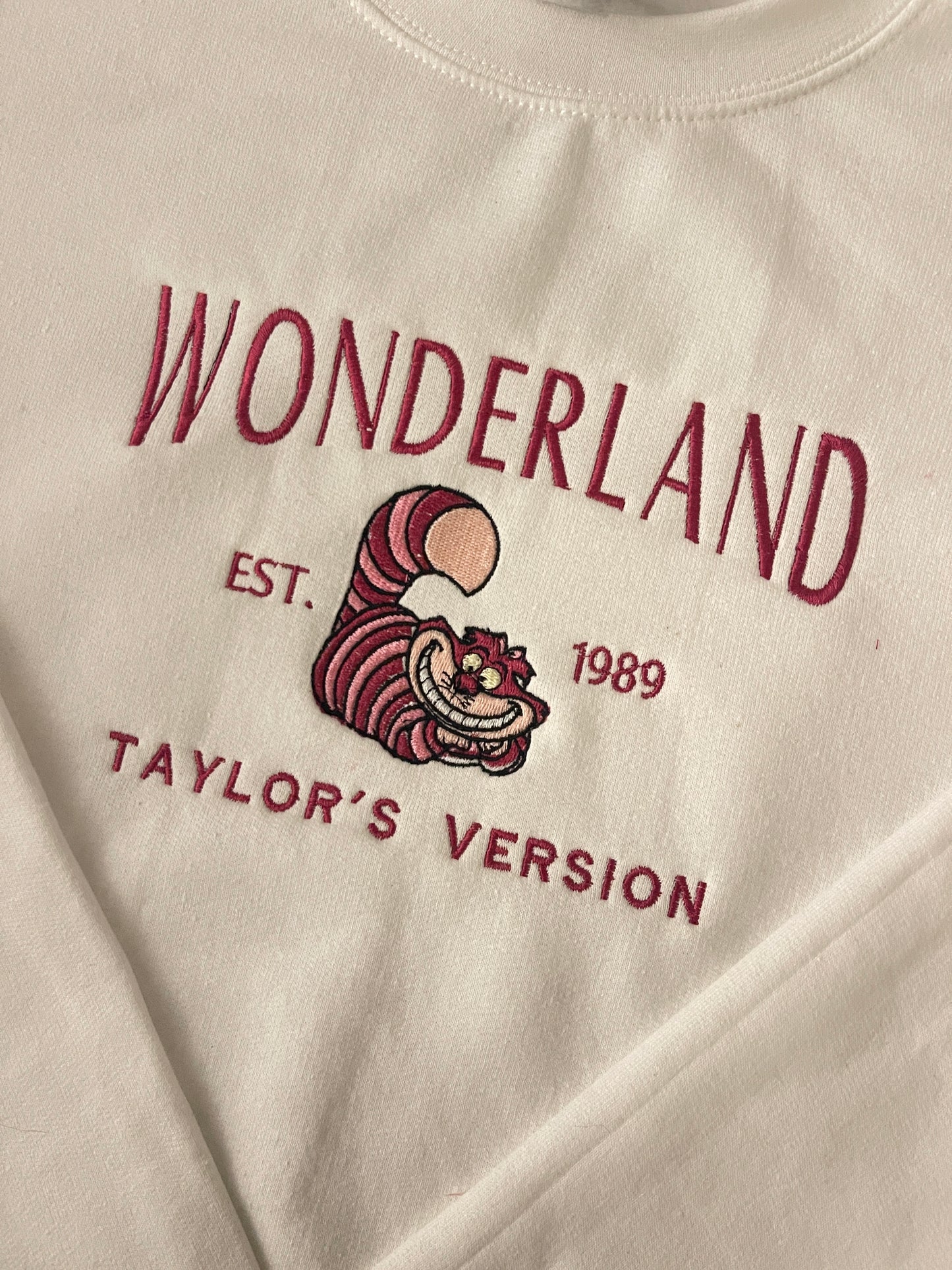 1989, Wonderland, Embroidered sweatshirt