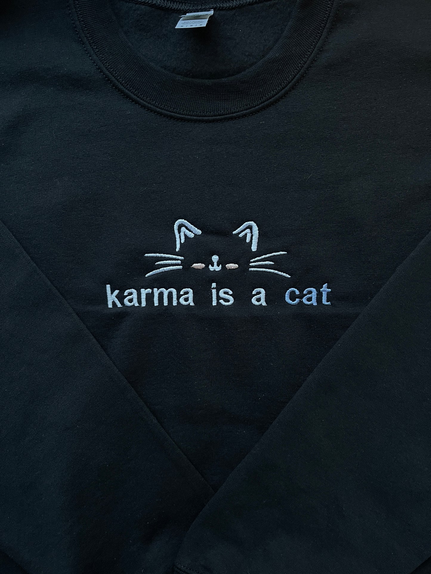 EMBROIDERED Karma - Karma is a cat - Midnights - sweatshirt