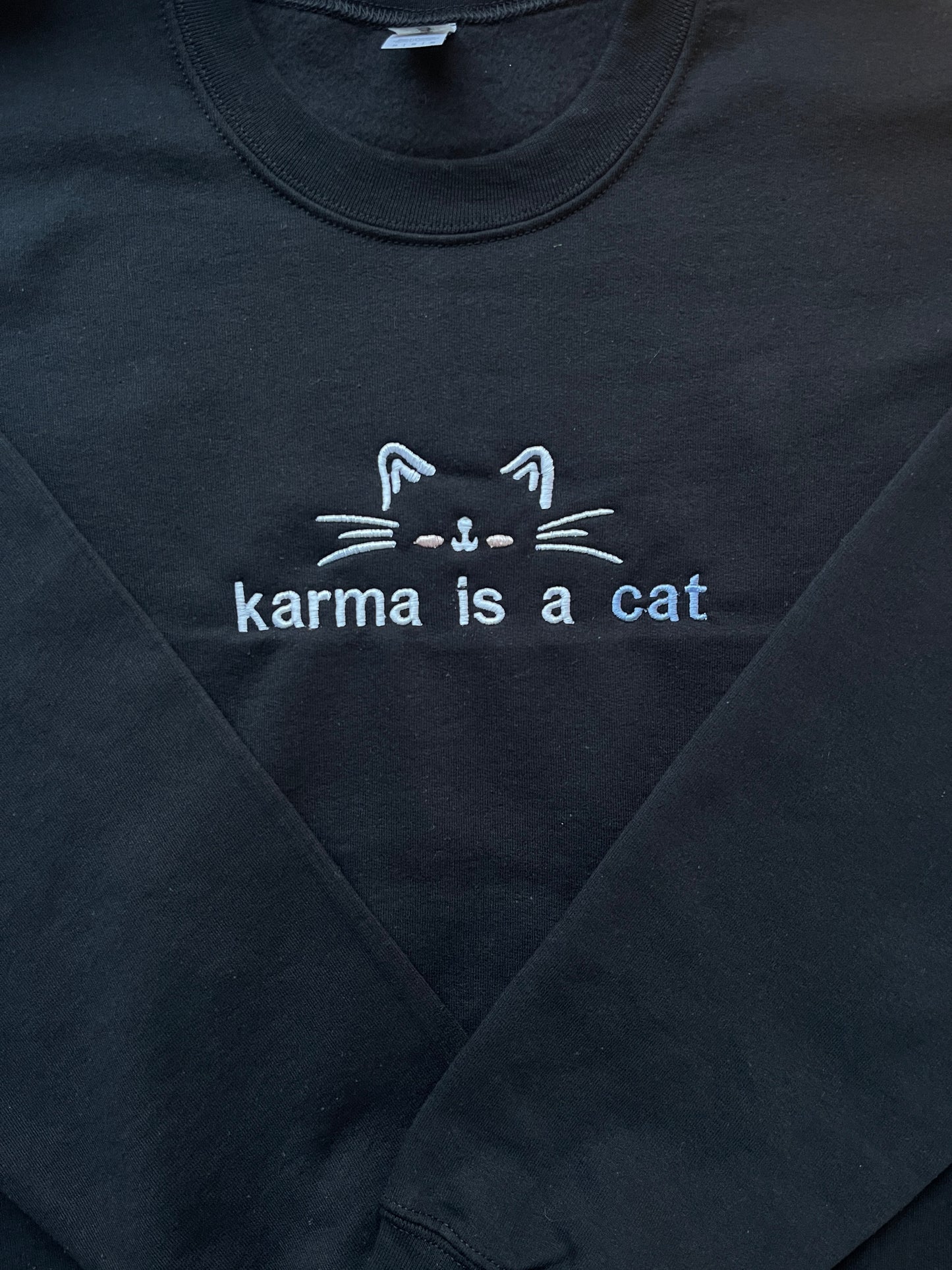 EMBROIDERED Karma - Karma is a cat - Midnights - sweatshirt