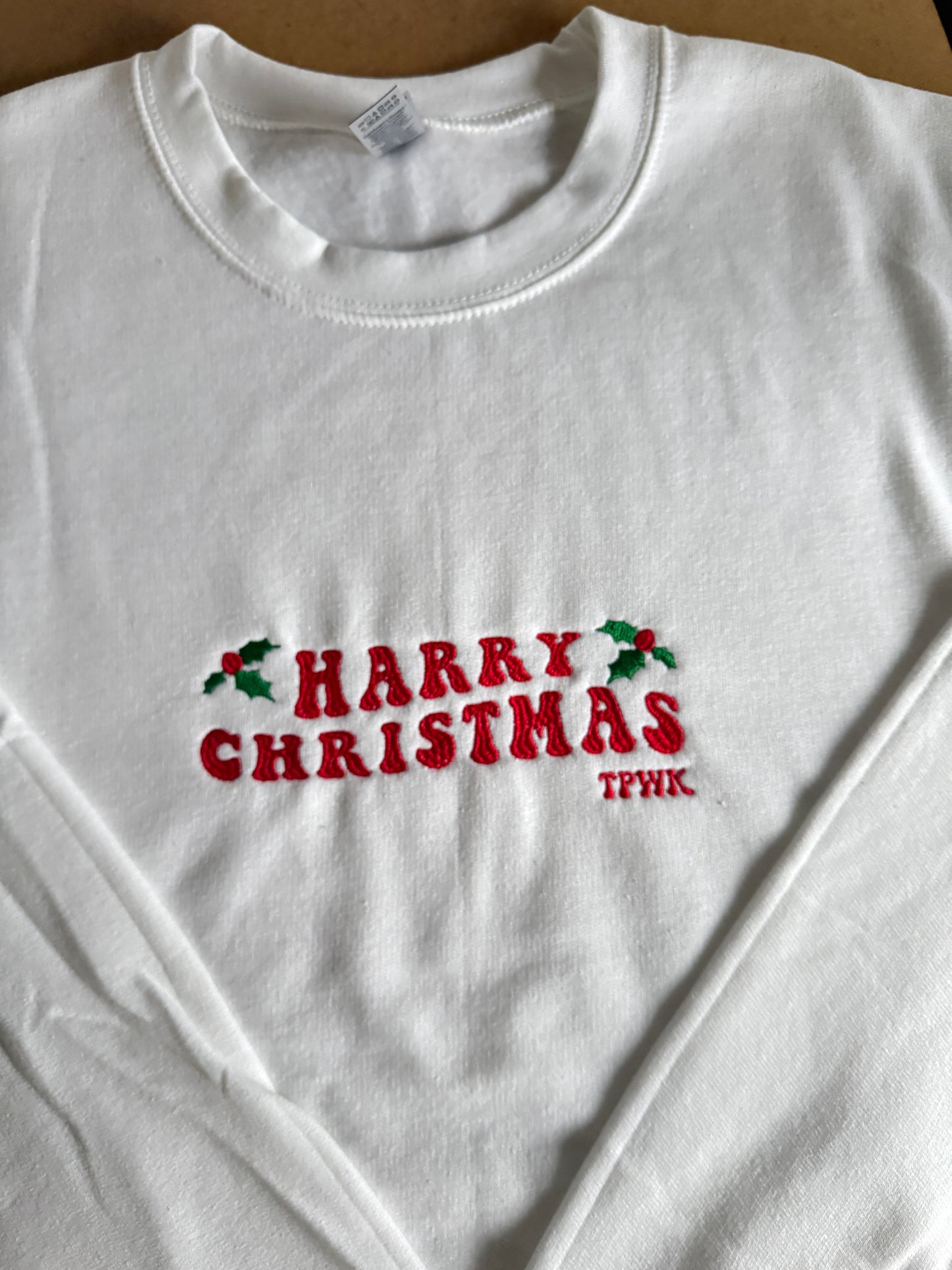 Harry Christmas, Embroidered sweatshirt