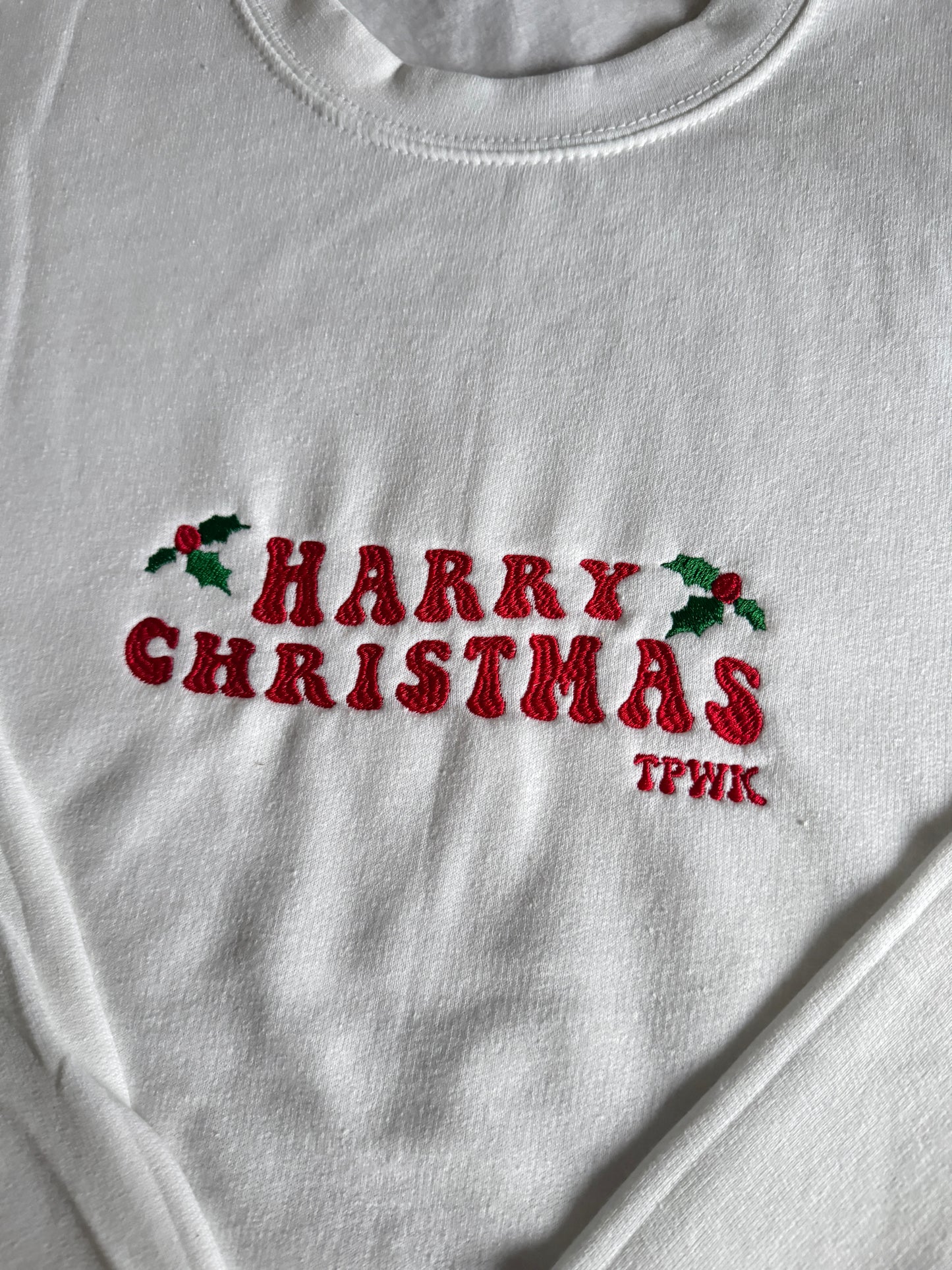 Harry Christmas, Embroidered sweatshirt