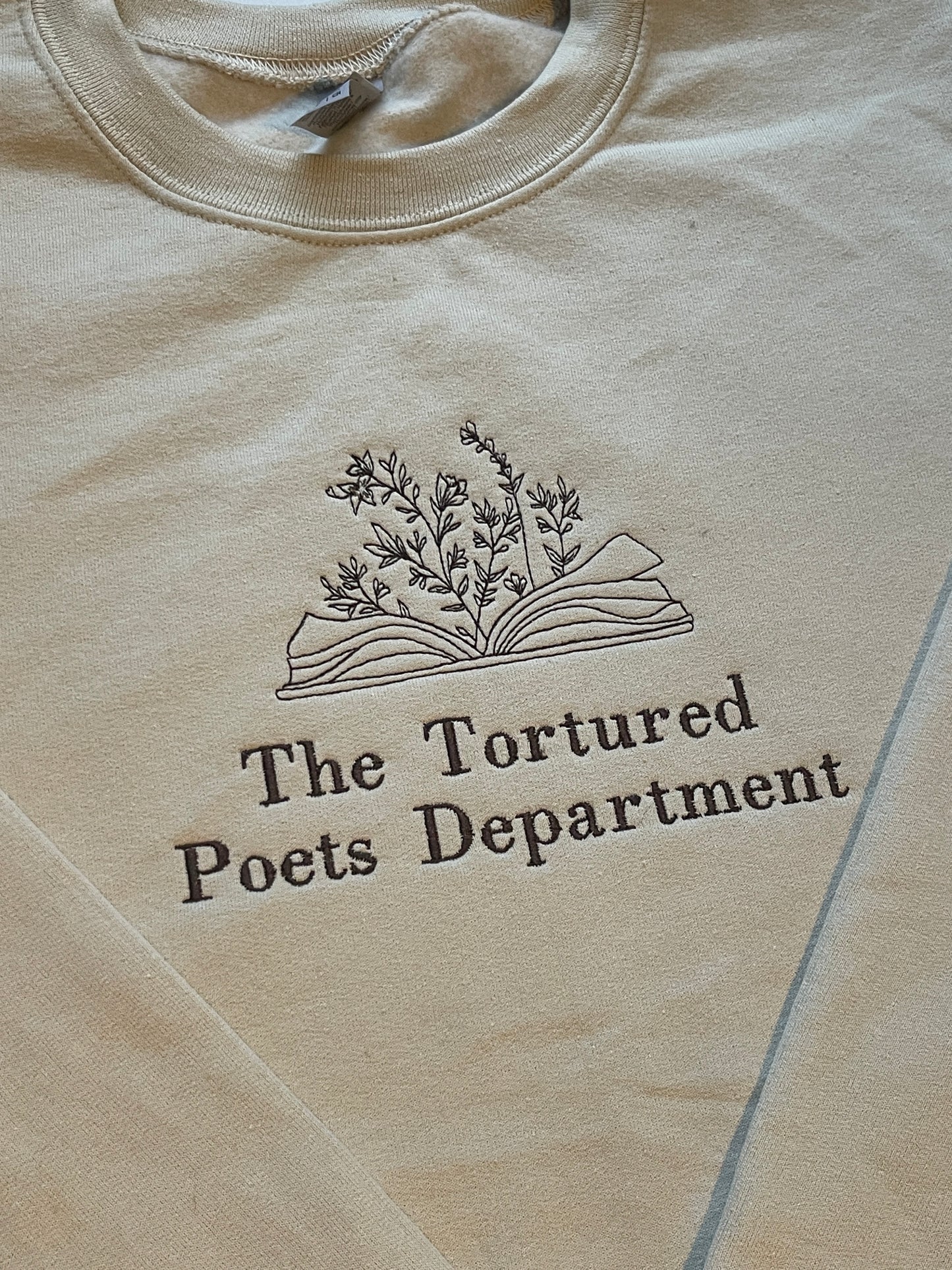 The Tortured Poets Department, EMBROIDERED , Crewneck Sweatshirt