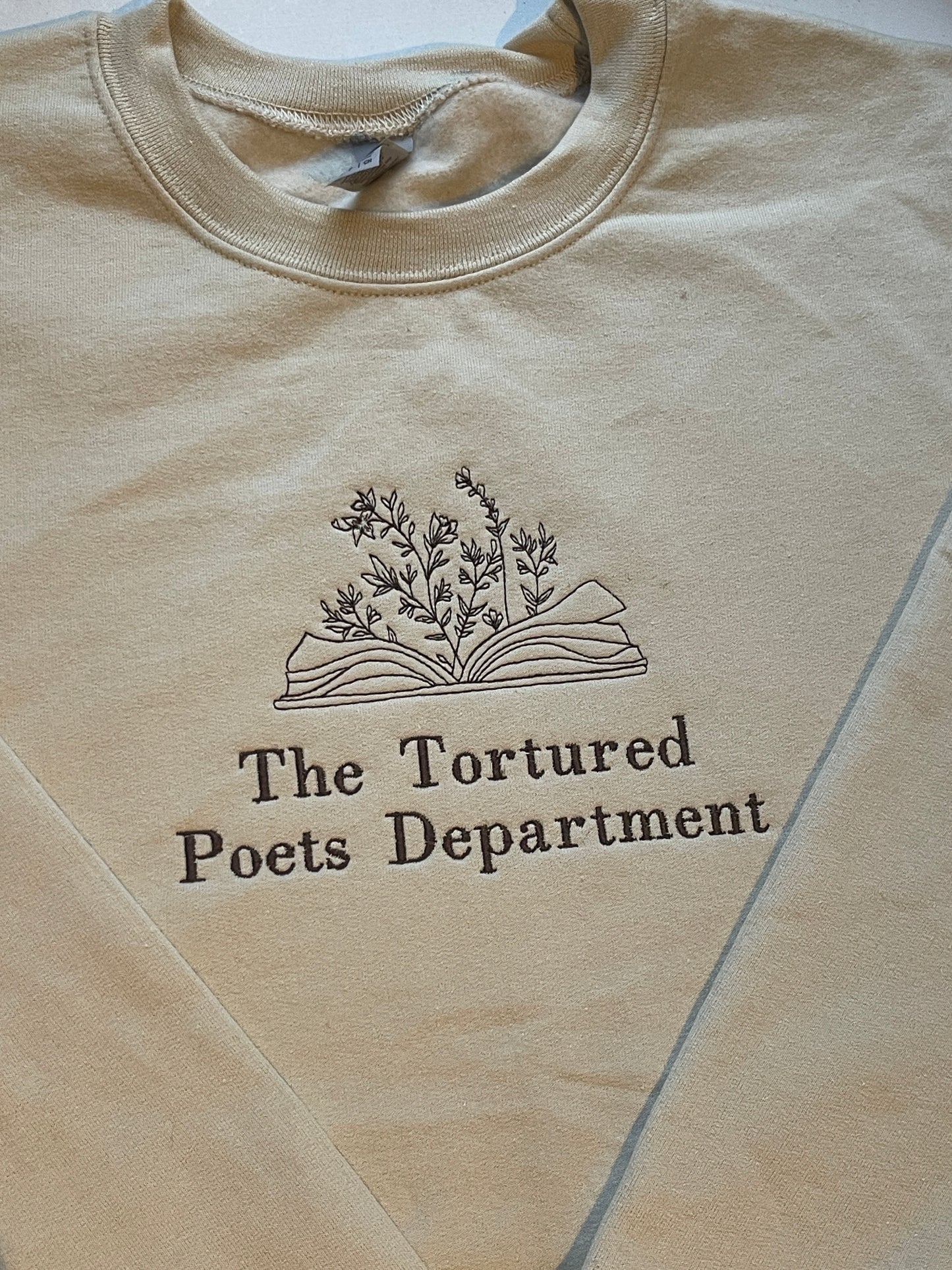 The Tortured Poets Department, EMBROIDERED , Crewneck Sweatshirt