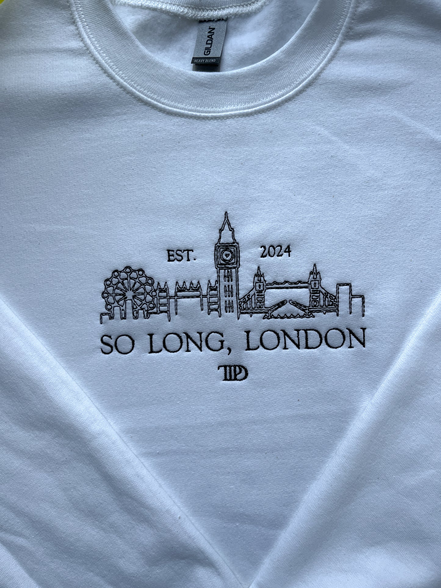 So Long London, The Tortured Poets Department, EMBROIDERED , Crewneck Sweatshirt