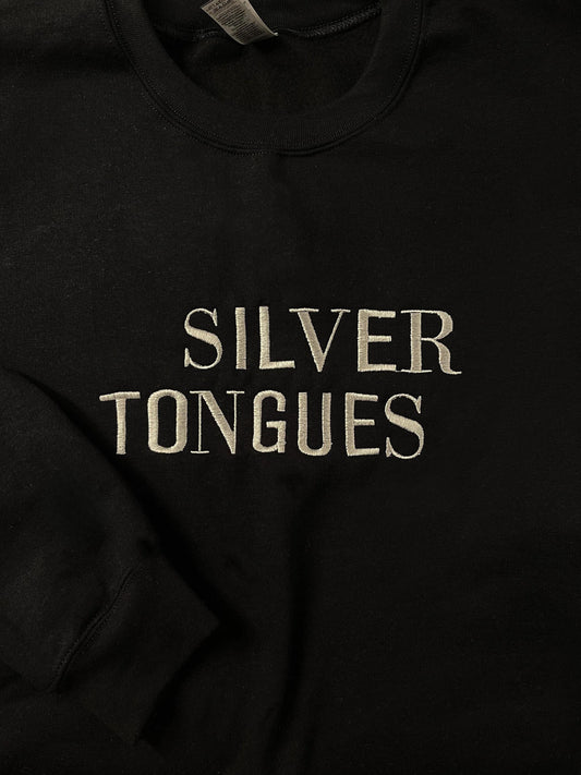 Silver Tongues , Louis Tomlinson , Embroidered , Crewneck , Sweatshirt