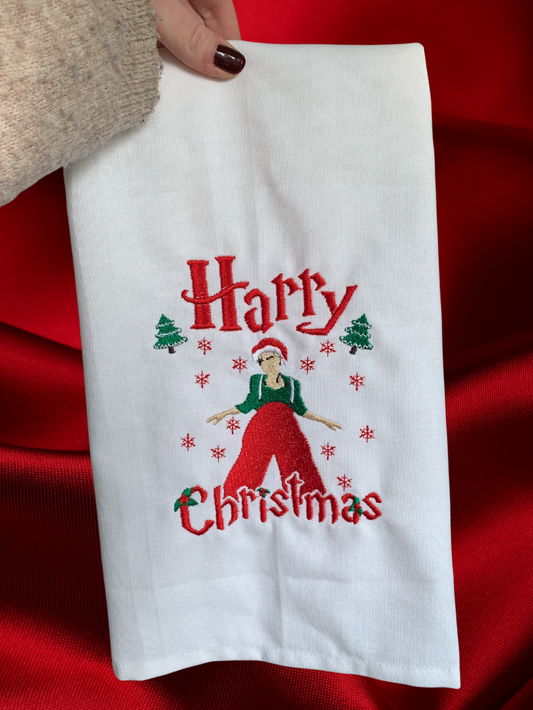 Harry Christmas Tea Towel