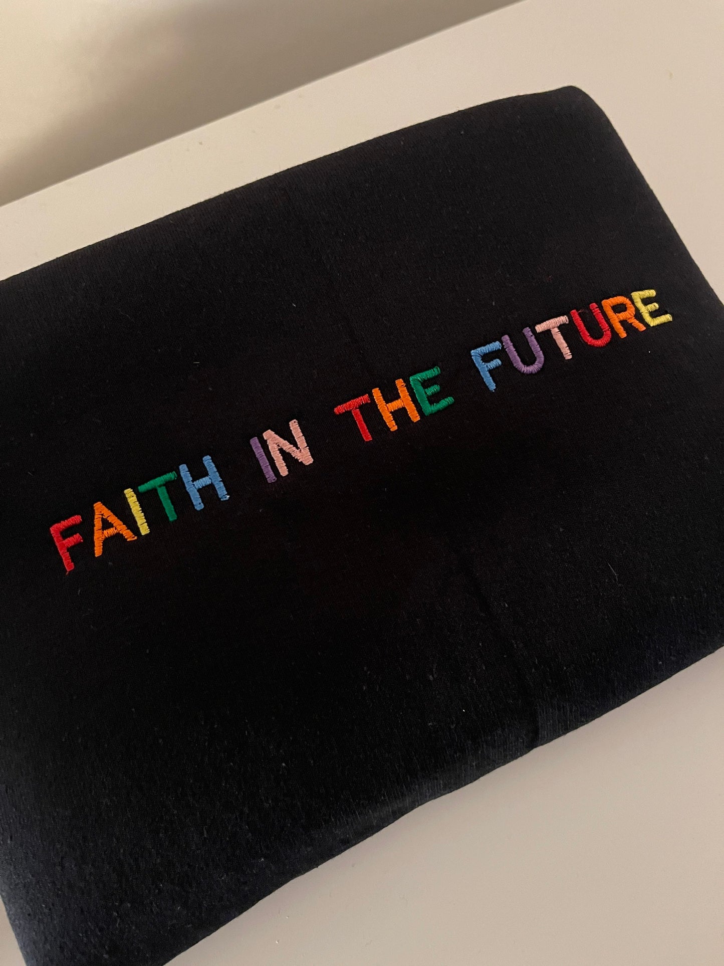 Faith in the future , Louis Tomlinson , Embroidered , Rainbow, Crewneck , Sweatshirt