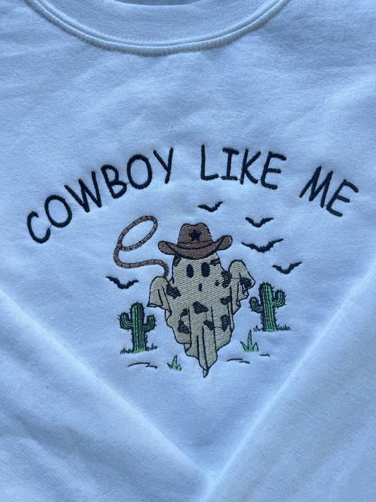 cowboy like me, halloween, swiftie crewneck