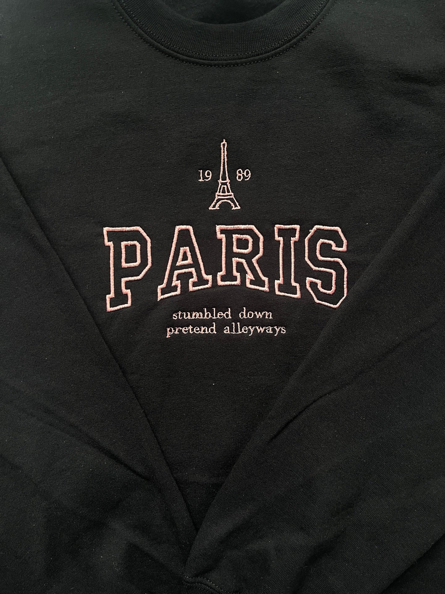 EMBROIDERED PARIS, Midnights, 1989, the eras tour, Crewneck