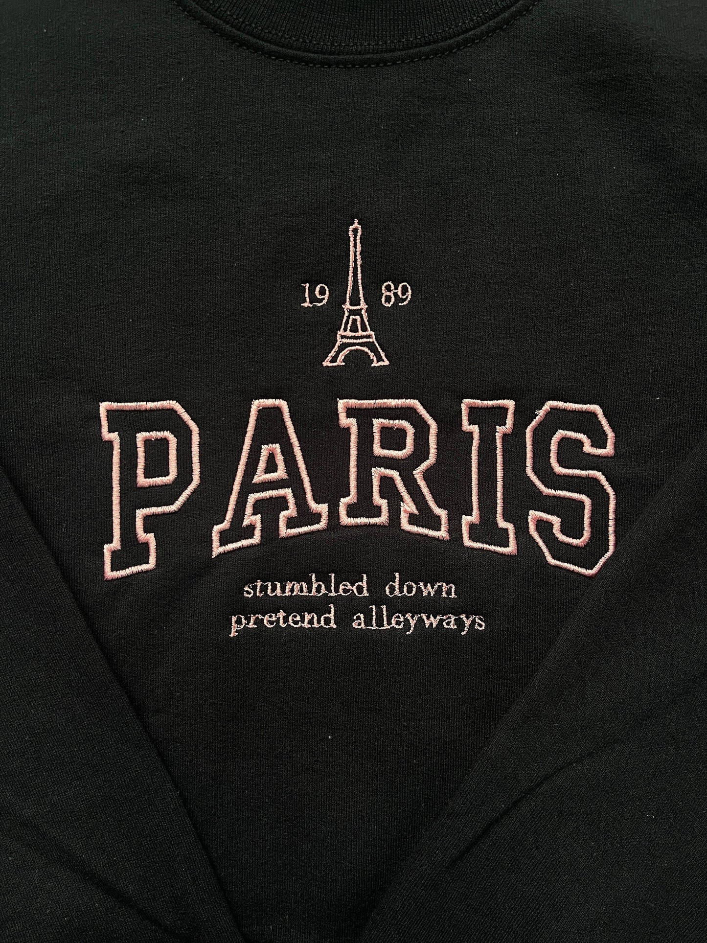 EMBROIDERED PARIS, Midnights, 1989, the eras tour, Crewneck