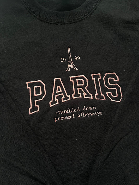 EMBROIDERED PARIS, Midnights, 1989, the eras tour, Crewneck